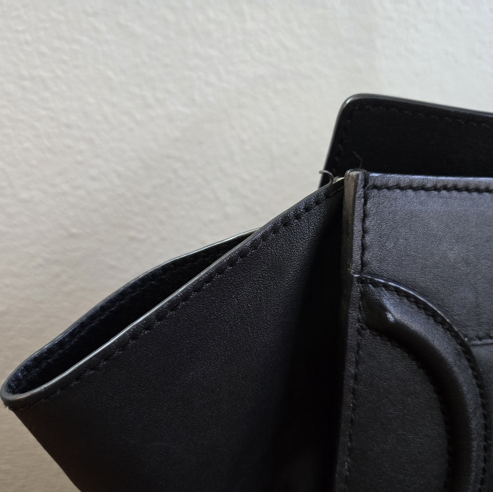 Celine Smooth Calfskin Mini Luggage Black - Picture 2 of 12